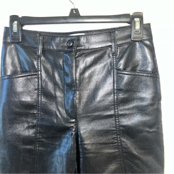 Aritzia Wilfred Black Leather Pants Size 2 - Picture 4 of 10